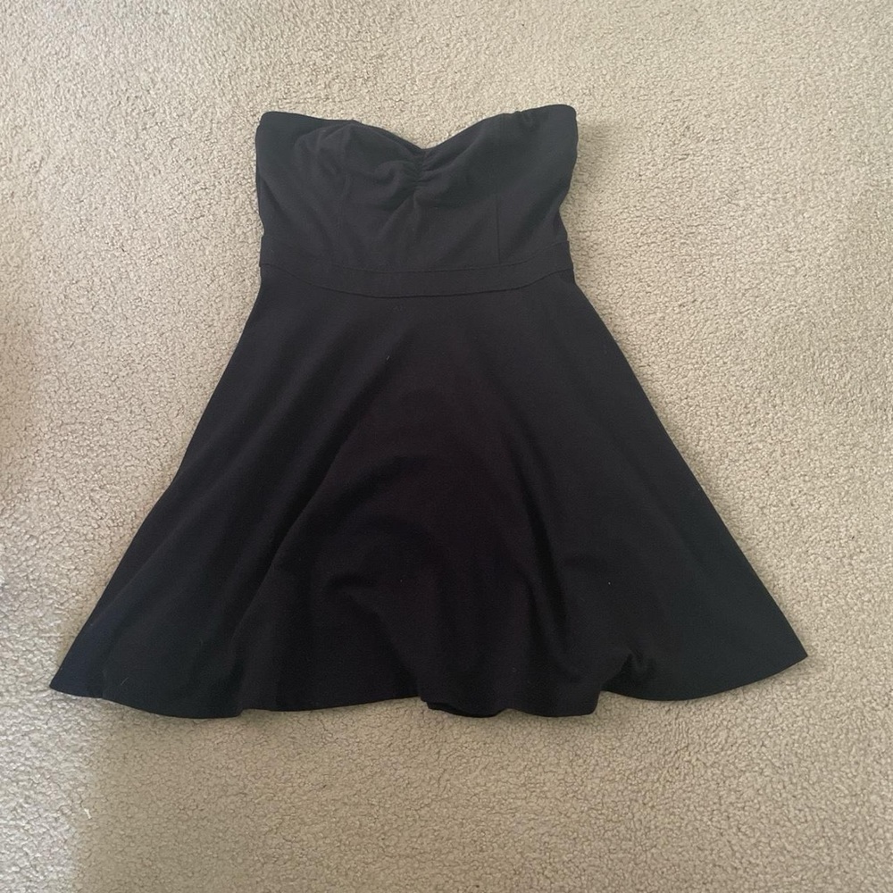 Hollister Black Strapless Mini Dress